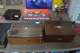 Two Victorian Word Boxes (AF)