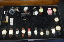 Tray Lot of Mens Wristwatches