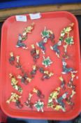 Tray Lot of Enameled Costume Brooches; Seals, Tort