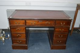 Leather Topped Vintage Style Office Desk