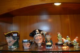 Royal Doulton Character Jugs Including Dick Turpin