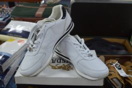 Pair of Mens Lonsdale White Trainers Size: 9.5