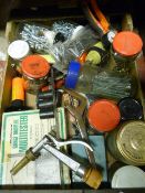 Box of Screws, Nuts, Bolts, Multi Tester, Spray Gu