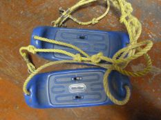 Two Children's Plastic Swings