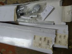 Three Slider Rails with Hand Showers