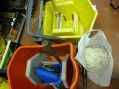 Two Industrial Mop Buckets