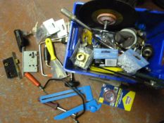 Box of Assorted Tools, Locks and a Accessories