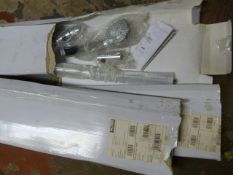 Three Slider Rails with Hand Showers