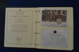 Lifetime in Service First Day Covers & Coins - Co