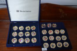 Westminster 27 Crown Sized Coloured Coins - Duke &
