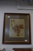 Print of Study of Ponies by J Symes