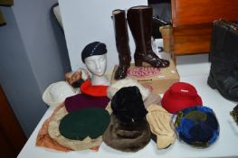 Vintage Ladies Hats and Derri Boots