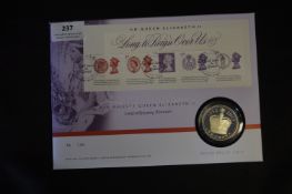 Royal Mint First Day Cover Silver Proof Coin Queen