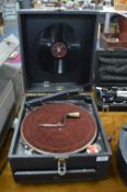 Vintage Portable Gramophone with Rothermel Piezo E