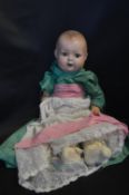 German Bisque Doll - Maker: HM Handvirck