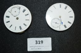 Two Hull Maker Pocket Watch Mechanisms - Curtis of