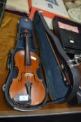 Violin & Bow in Original Case