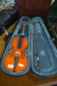 Violin and Bow with Original Case