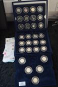 29 Westminster 50 Pence Silver Olympic Proof Coins