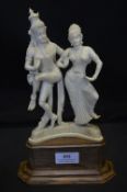 Victorian Carved Indian Dancing Figures