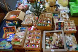 Large Selection of Vintage Glass Christmas Tree Or