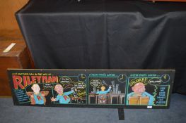 Riley's Hand Painted Pub Sign - A Day in the Life