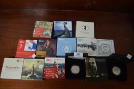 Twelve Royal Mint Silver Proof Coins including £5