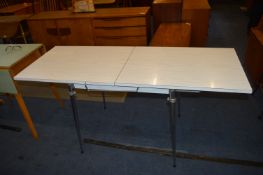 1950s Formica Topped Chrome Folding Kitchen Table
