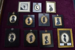 Eleven Framed Silhouettes