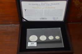 George & The Dragon Silver Proof Set - Four Coins