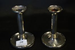 Pair of Silver Hallmarked Candlesticks
