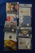 Ten Royal Mint £1 Brilliant Uncirculated Coin Sets