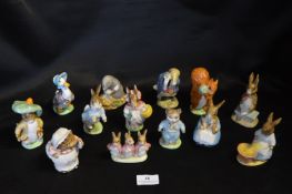 Thirteen Beswick Beatrix Potter Figures