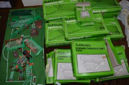 Subbuteo Pitch, Accessories and Boxed Terrace Set