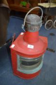 Red Portside Ships Lamp