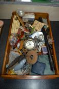 Tray Containing Collectable, Bicycle Pumps, Pens,