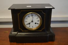 Black Slate Gilded Mantel Clock
