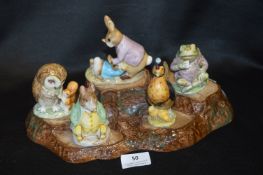 Beswick Beatrix Potter Display Stand with Five Bea