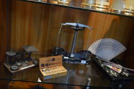 Postal Scales and Weights etc plus Fans and Orient