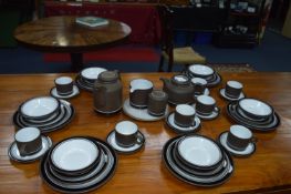 Hornsea Pottery Dinner Service - Contrast Pattern