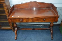 Two Drawer Mahogany Console Table