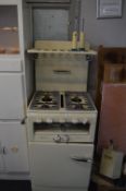 New World 1950s Cream Enameled Gas Oven
