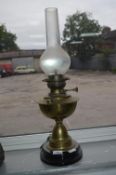 Victorian Brass Oil Lamp