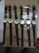 *Ten Ladies Fashion Watches with Faux Leather Stra