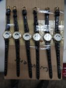 *Ten Ladies Fashion Watches with Faux Leather Stra