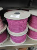 *Four 150m Rolls of Pink Braid Edging