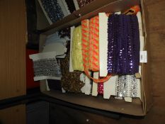 *20 Cards of Assorted Sequin and Other Fringing an