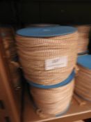 *Four Rolls of Beige & Gold Braided Thread