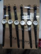 *Ten Ladies Fashion Watches with Faux Leather Stra