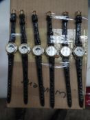 *Ten Ladies Fashion Watches with Faux Leather Stra